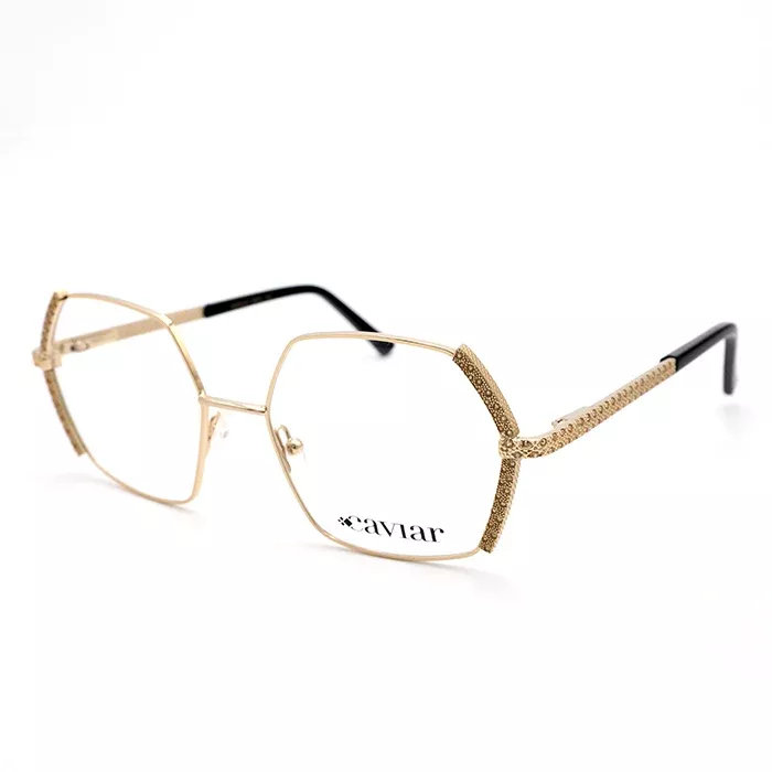 2414 C21 Gold Hexgonal Eyeglasses
