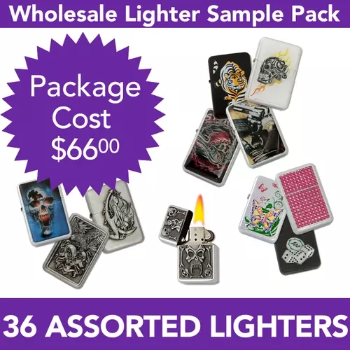 36 Lighters Package Deal SPL4 (36 pcs.) Lighter Fluid NOT Included