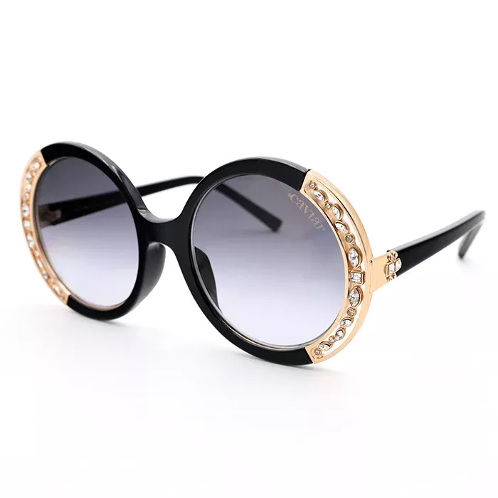 6887 C24 Round Crystal Sunglasses