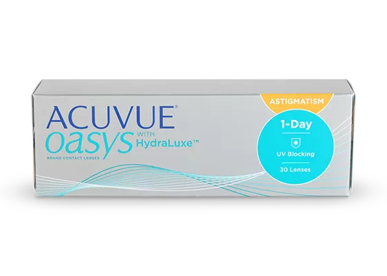ACUVUE OASYS 1-DAY with HydraLuxe for Astigmatism 30 Pack