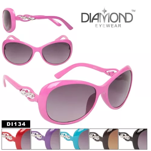 Diamond Eyewear DI134 Women's Rhinestone Sunglasses (Assorted Colors) (12 pcs.)