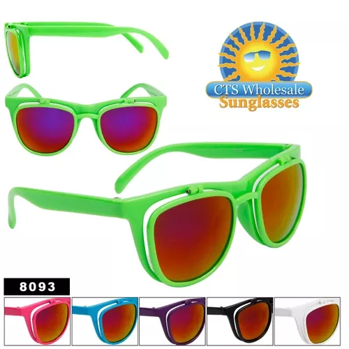 Flip Up California Classics Sunglasses by the Dozen 8093 (Assorted Colors) (12 pcs.)